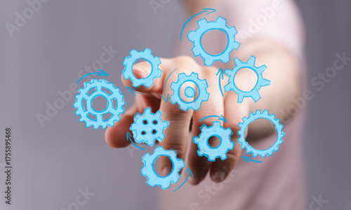 Abstract image of hand and ...