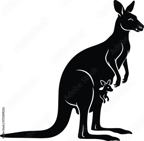 The Kangaroo and Joey Silhouette and the Marvel of Marsupial ParentingThe Kangaroo and Joey Silhouette and the Marvel of Marsupial Parenting