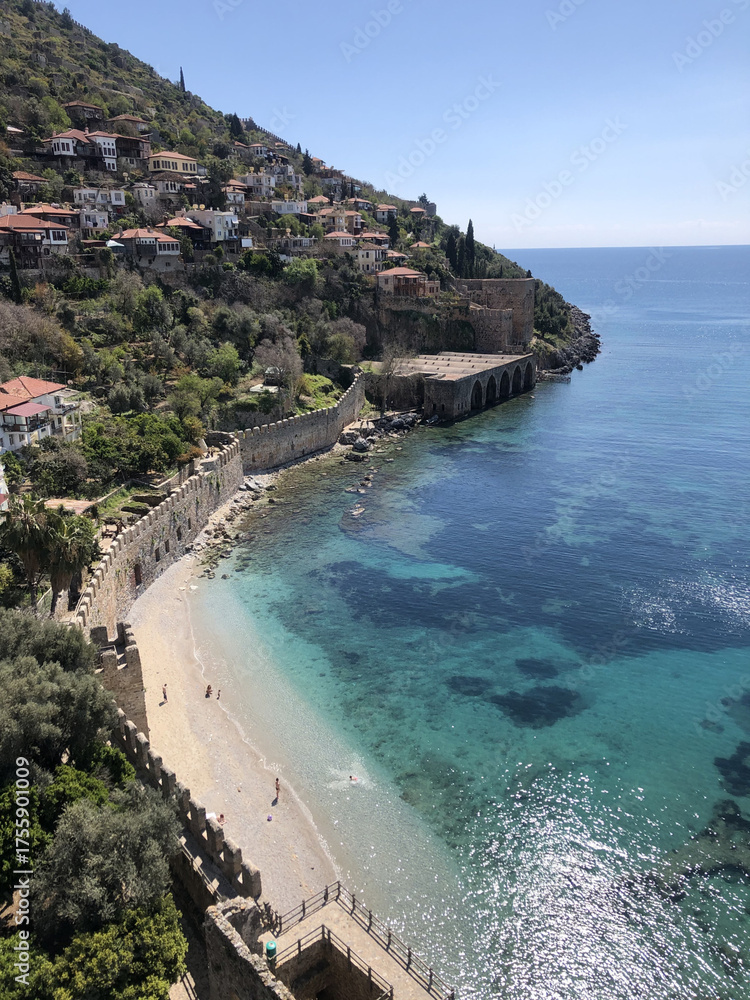 Fototapeta premium Wonderful view of Antalya old town