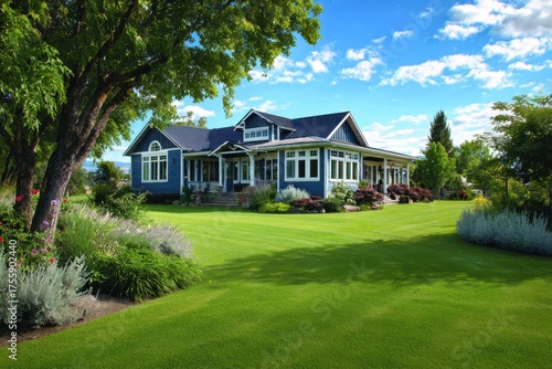 Acreage Home - Beautiful House on Property with Lush Lawn and Scenic Landscape