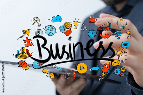 Man planning business strat...