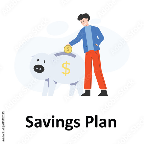 Savings Plan Vector Illustration Which can easily edit or modifySavings Plan Vector Illustration Which can easily edit or modifySavings Plan Vector Illustration Which can easily edit or modify