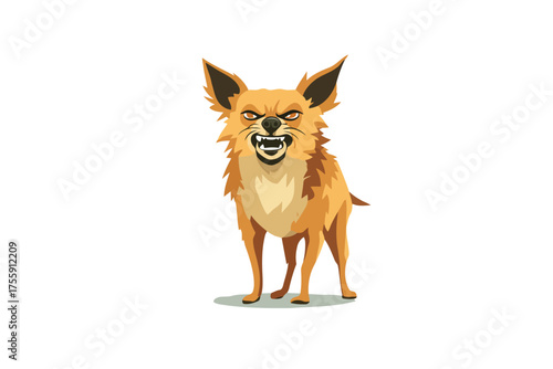 Angry chihuahua pet chihuahua isolated