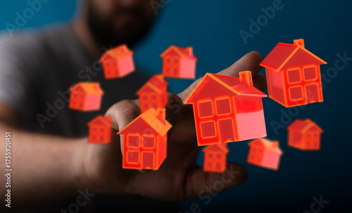 Conceptual image of a hand ...