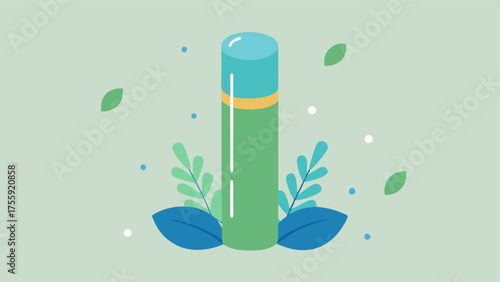 Balm Stick for OntheGo Relief A stick applicator with a smooth glide illustration surrounded by soothing greenery and gentle droplets to encourage instant calm for sensitive skin