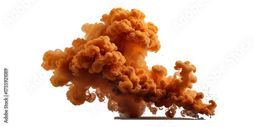 bright orange paint color powder festival background.	
