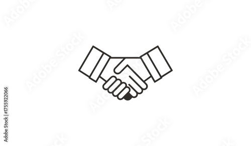 Handshake icon symbol agreement partnership collaboration
