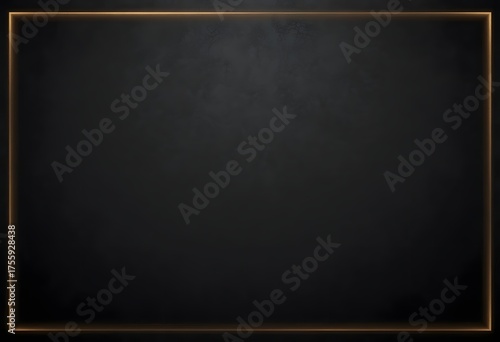 Black background with faint gold glow edges, simple elegant visual