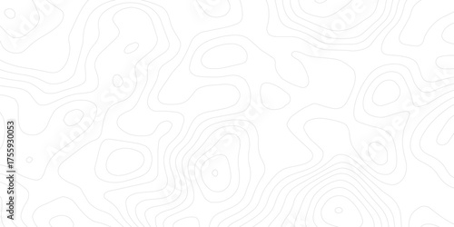 Topographic contour map, topographic map line. Abstract geographic wave grid line map. Geographic mountain relief background.	