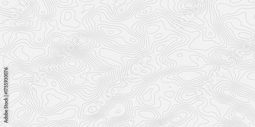 Topographic contour map, topographic map line. Abstract geographic wave grid line map. Geographic mountain relief background.	