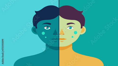 Before and After Glow Two sidebyside skin illustrations showing a dull complexion transitioning to a radiant one enhanced by exosomal activity.