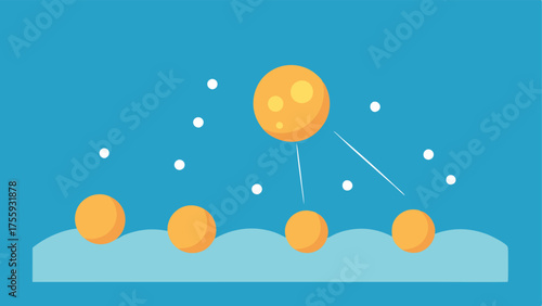 Animation of spreadability Visualize the application of sunscreen with nanoparticles cascading smoothly across the skin demonstrating its even spread.