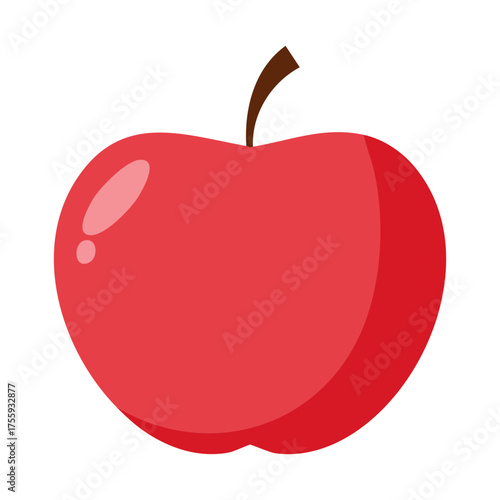 red apple vector illustration