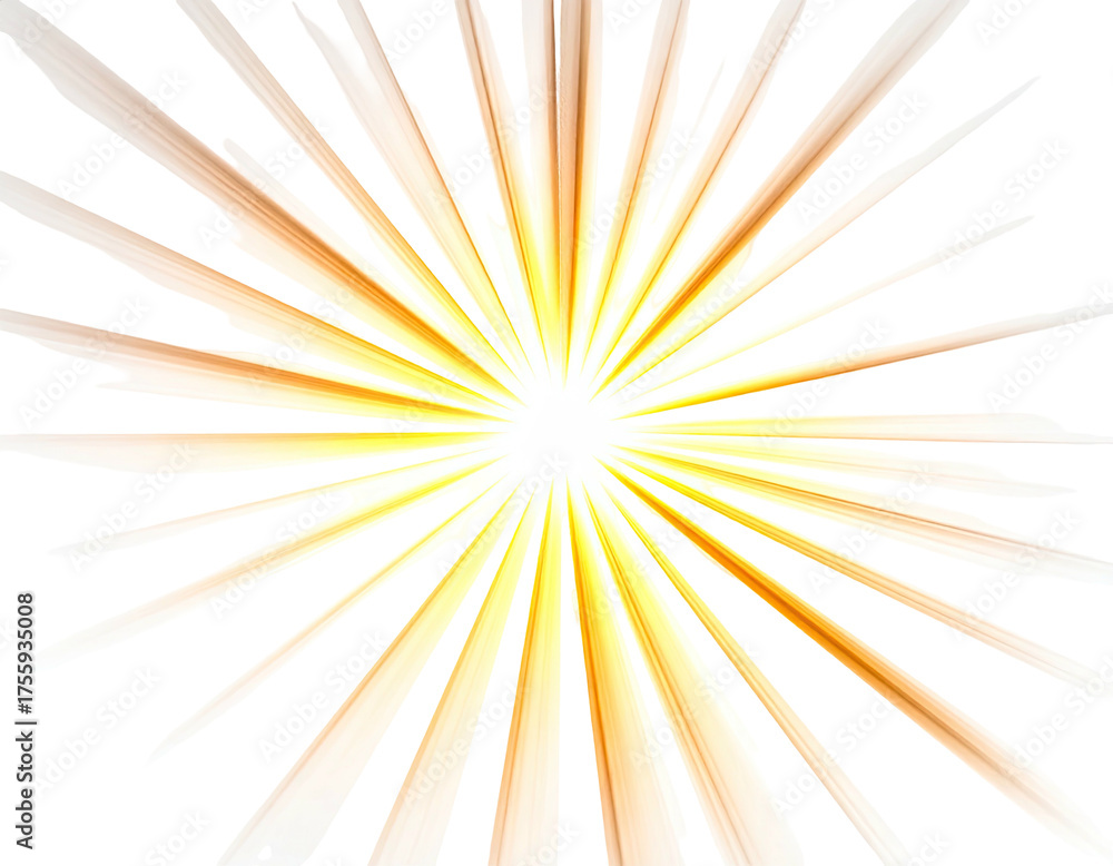 Obraz premium Abstract depiction of a radiating starburst, with bright light bursts emanating from the center