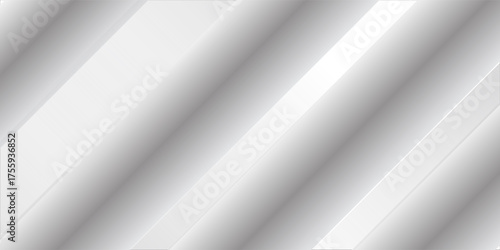 Grey white abstract background paper shine and layer element vector for presentation design. Suit for business, corporate, institution, party, festive, seminar, and talks.