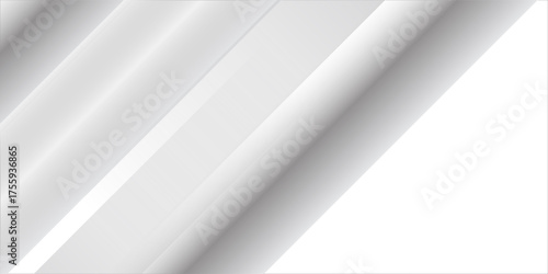 Grey white abstract background paper shine and layer element vector for presentation design. Suit for business, corporate, institution, party, festive, seminar, and talks.