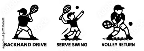 テニスアクション 男性版、Tennis Action – Men’s Version