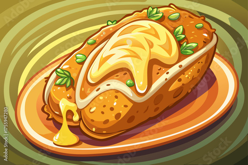 vector of Kroket is a crispy and golden food made of meat dough and béchamel sauce, which is known as a popular snack in the Netherlands.