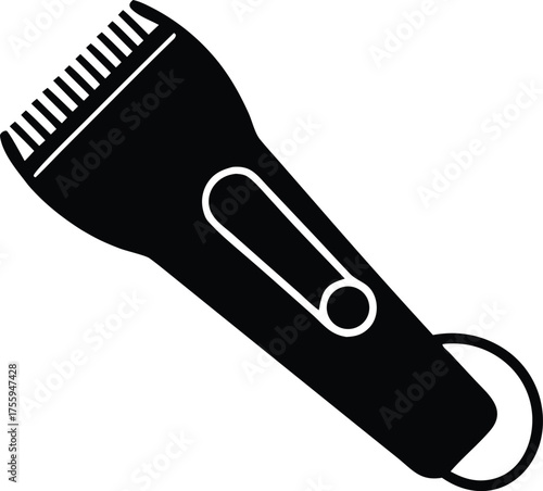 electric hair clipper silhouette vector icon