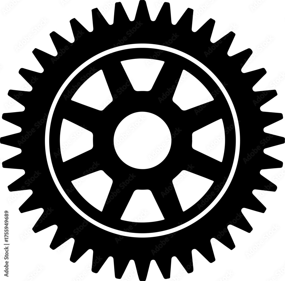 Obraz premium wheel silhouette vector illustration