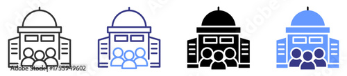 public sector icon set multiple style