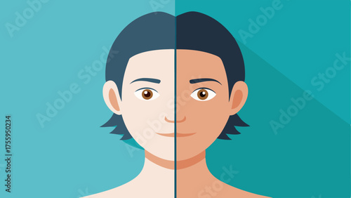 Before and After Face A straightforward sidebyside comparison of a face with fine lines on the left and a smoother rejuvenated version on the right.