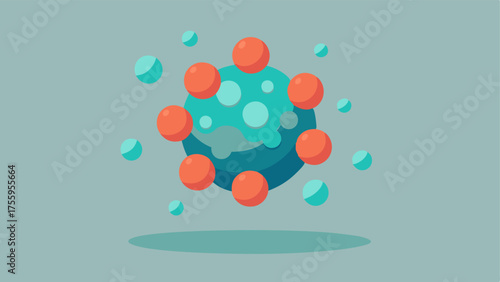 3D Nanoparticle Representation A stylized 3D depiction of nanoparticles ed together floating above a skin surface emphasizing their tiny size and effective tration.