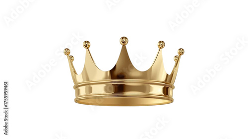 Golden Regal Crown Symbolizing Power and Authority in a Royal Setting