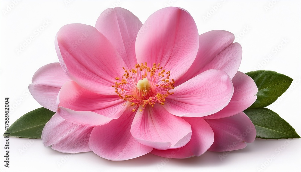 Fototapeta premium Pink Flower Isolated On Transparent Background Extracted Png File