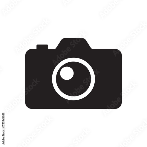 digital camera on white background. vector eps 10