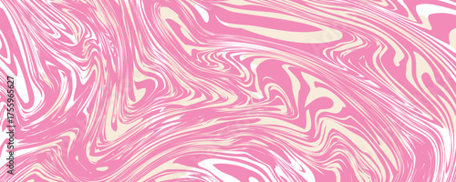 abstract seamless pattern. gouache painting. paint brush strokes, exotic wavy lines. 80s style