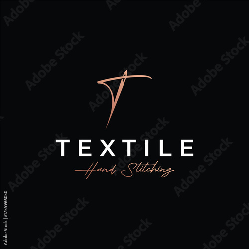 Tailor logo template design with needle and thread concept.Logo for tailor,clothing,boutique.