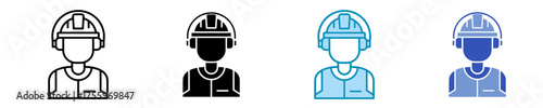 Engineer  Icon Set Multiple Style Collection