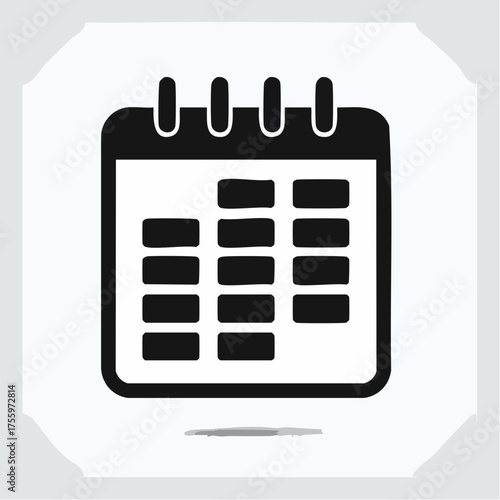 Calendar or appointment schedule flat icon icon for apps and websites