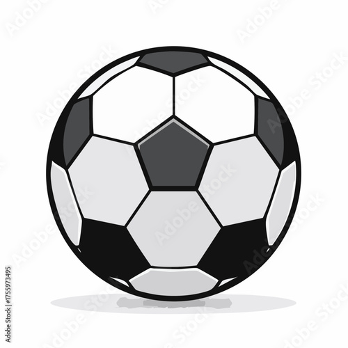 Soccer ball or football flat vector icon for sports apps and websites