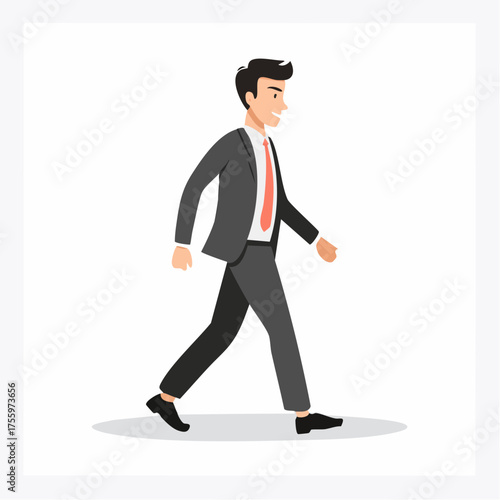 A person walking or walk sign flat vector icon for apps and websites