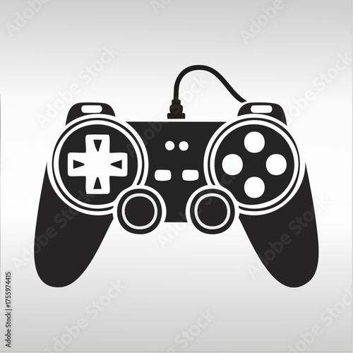 Video game controller / gamepad flat icon for apps and websites