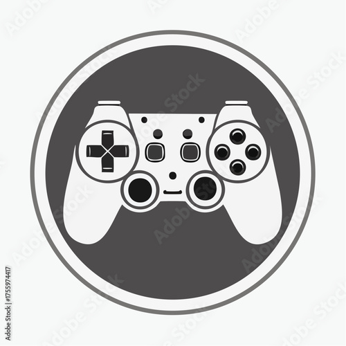 Video game controller / gamepad flat icon for apps and websites