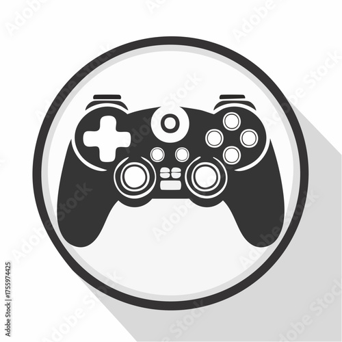 Video game controller / gamepad flat icon for apps and websites