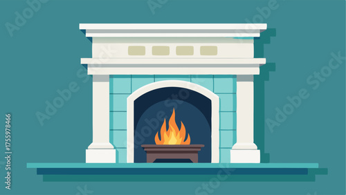 A contemporary take on a Victorian fireplace with a sleek white mantel and gas insert.