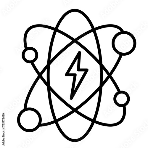 Atomic Energy   Icon Element For Design