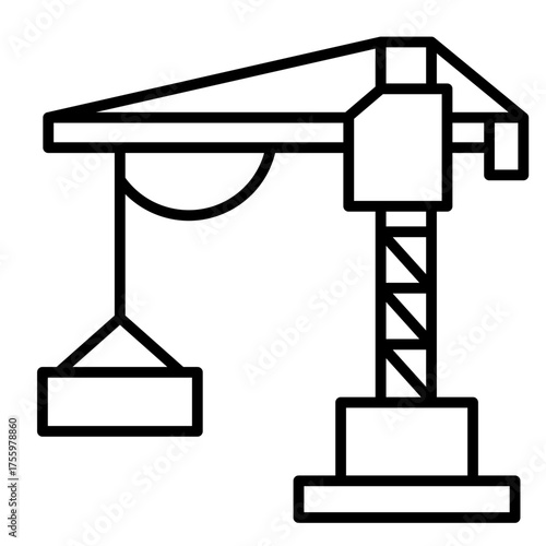 Crane   Icon Element For Design