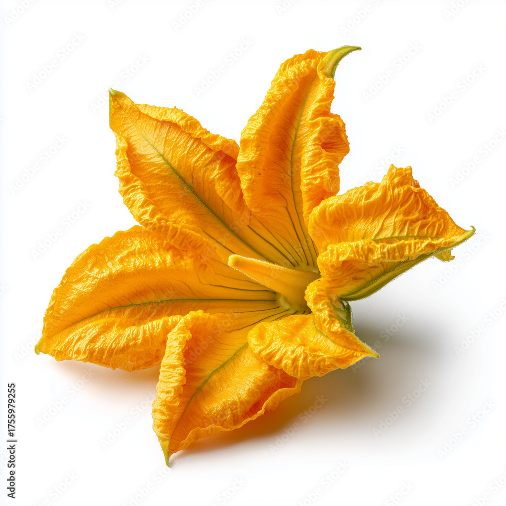 Fototapeta premium pumpkin flower on white background