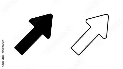 Upward arrow icons with transparent background