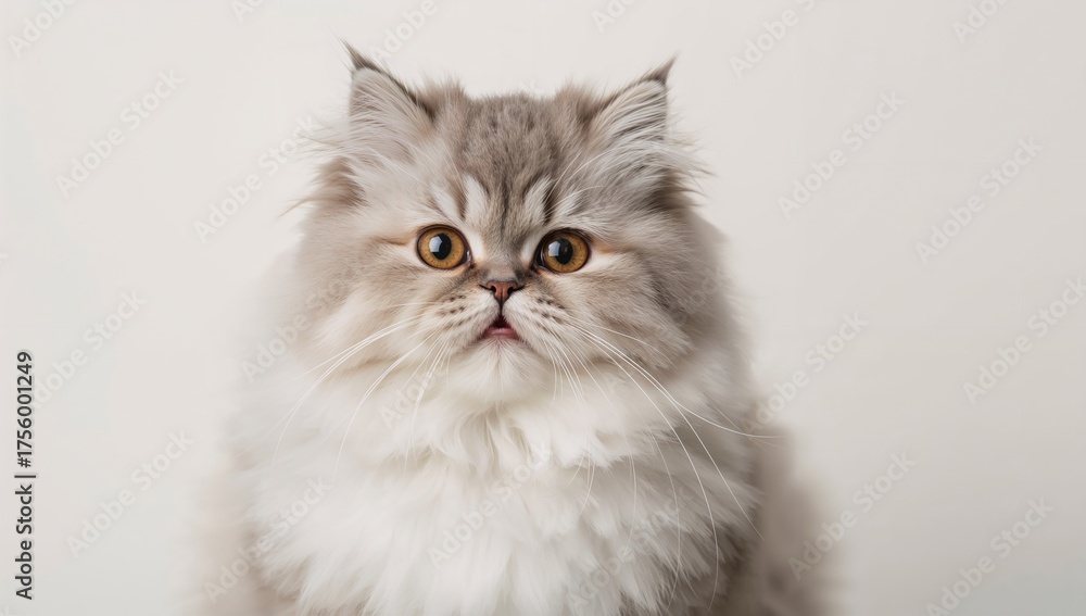 Fototapeta premium Charming fluffy feline in a photoshoot