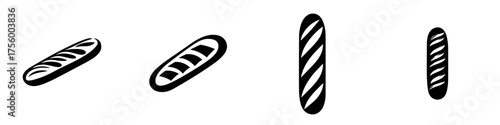 Different styles of bread loaves displayed in a simple graphic design created for a bakery theme or cooking blog
