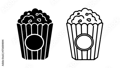 Popcorn buckets with transparent background