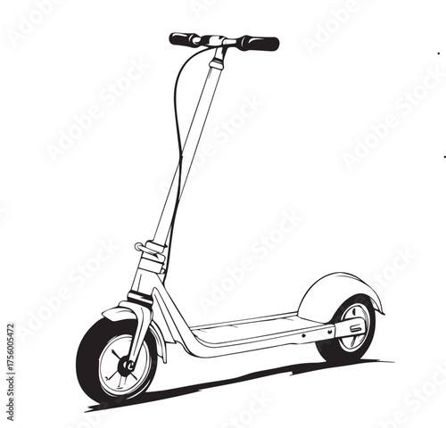 child scooter vector illustration