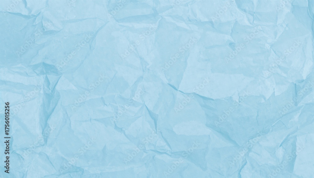 Obraz premium Crumpled light cyan paper surface as background
