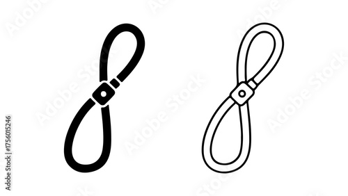 Rope knot with transparent background